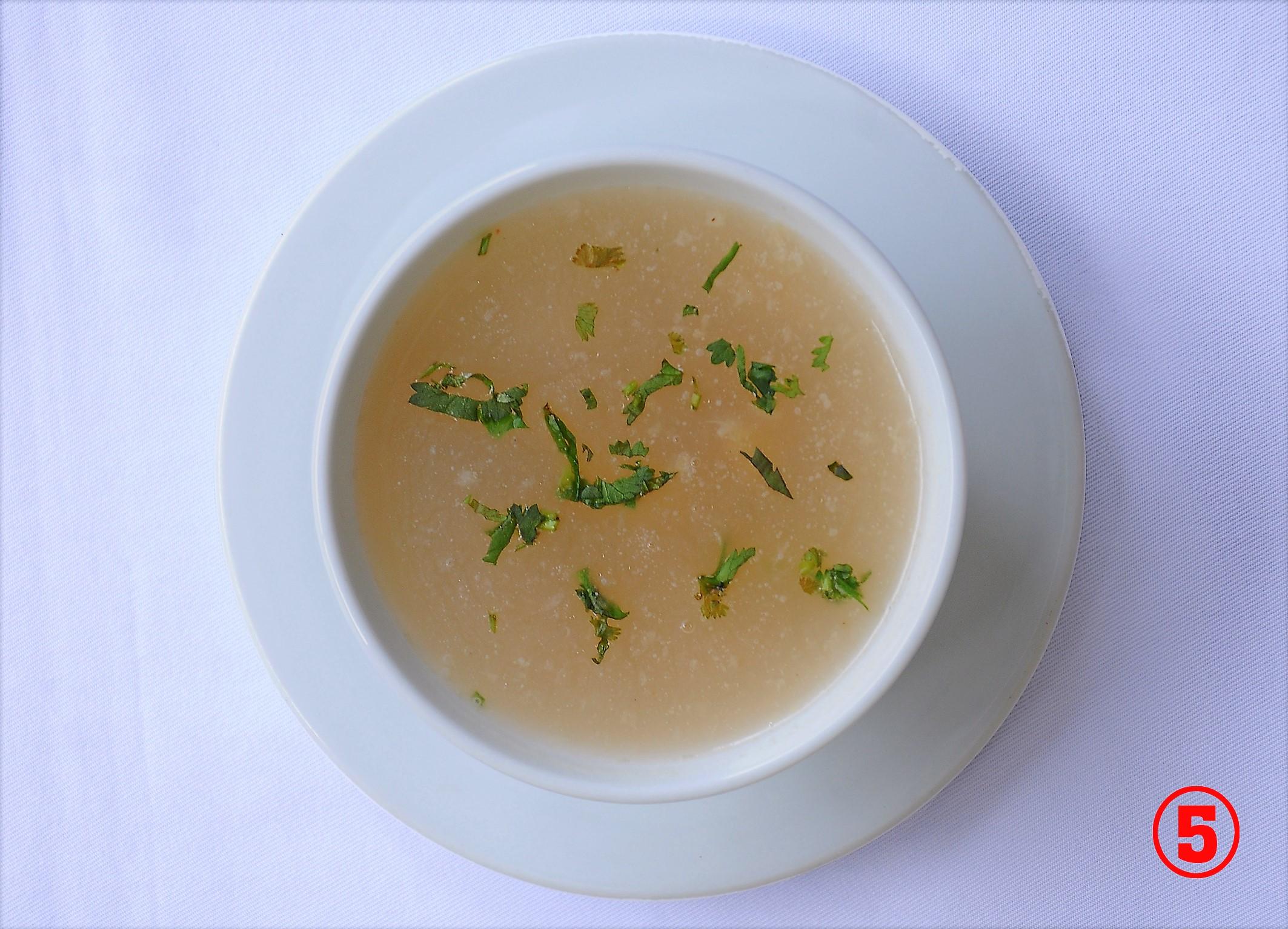 Soup, raita & salad 